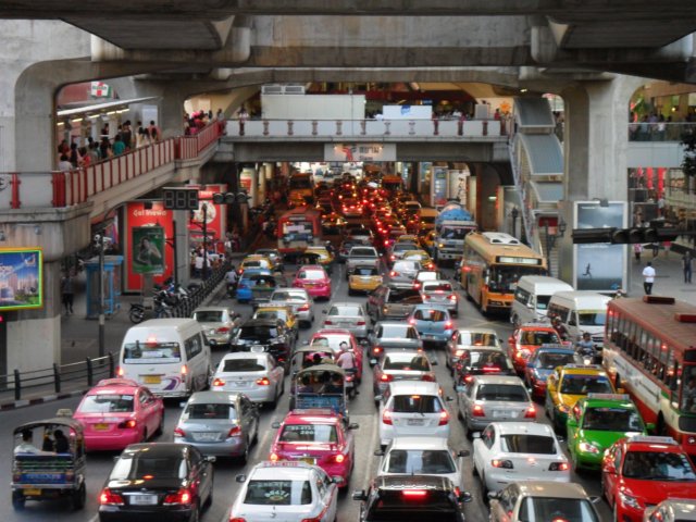Colourful traffic